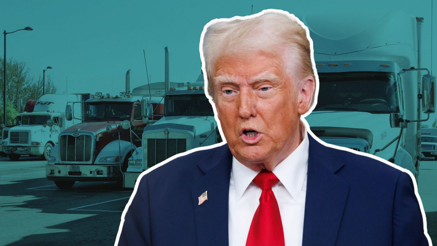 Trump announces 25% tariff on all imported medium- and heavy-duty trucks