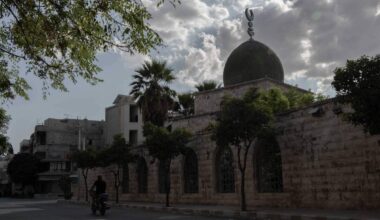 The Prince Ali Khan Shrine, which neighbors the headquarters of the Syrian National Ismaili Council in the Hama city of Salamiya, 14/9/2025 (Anagha Subhash Nair/Syria Direct)