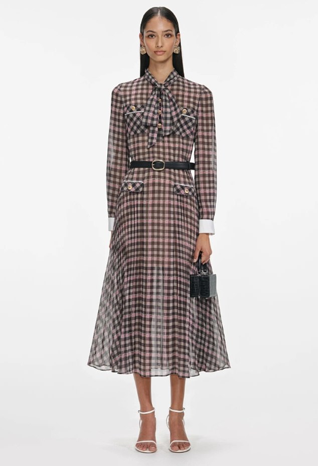 Princess Beatrice channels autumn chic in checked Self Portrait dress - be the first to pre-order before it sells out