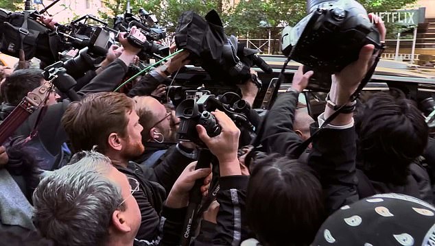 Several paparazzi photos used in the Netflix documentary were misleading. One was actually taken, for example, at a Harry Potter movie premiere