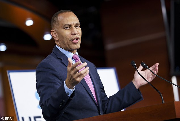 House Minority Leader Hakeem Jeffries criticized President Donald Trump for being MIA amid the government shutdown, saying at a press conference Friday that 'he remains in the presidential witness protection program'