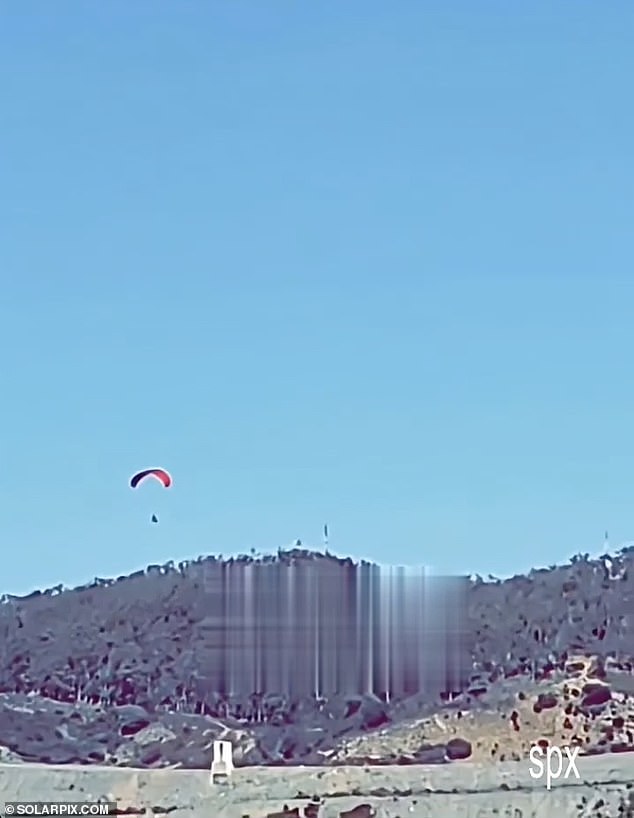 An illegal immigrant stunned police when he successfully paraglided into Europe, the first of its kind in the area
