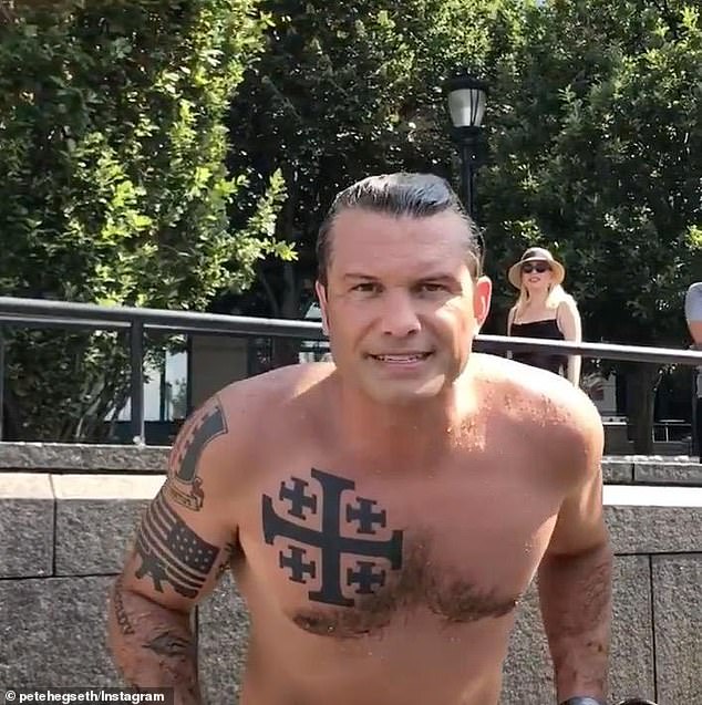 The cruel comments come after Secretary of Defense Pete Hegseth demanded military personnel must return to 'the highest male standard' in a meeting with commanders last week