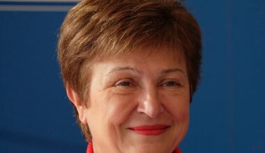 Early indications: IMF managing director Kristalina Georgieva looks set to say that the world has so far emerged from Donald Trump's blizzard of tariffs less damaged than feared