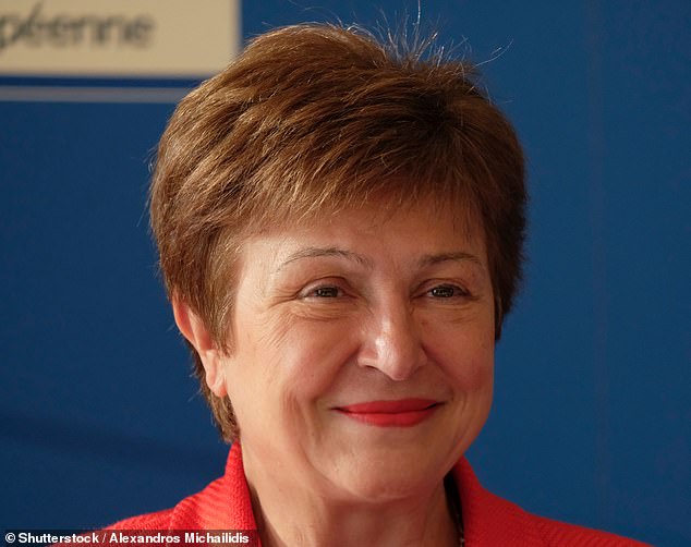 Early indications: IMF managing director Kristalina Georgieva looks set to say that the world has so far emerged from Donald Trump's blizzard of tariffs less damaged than feared