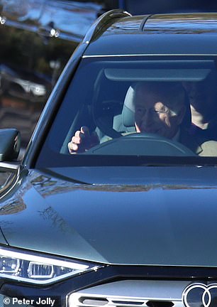 The royal was in good spirits