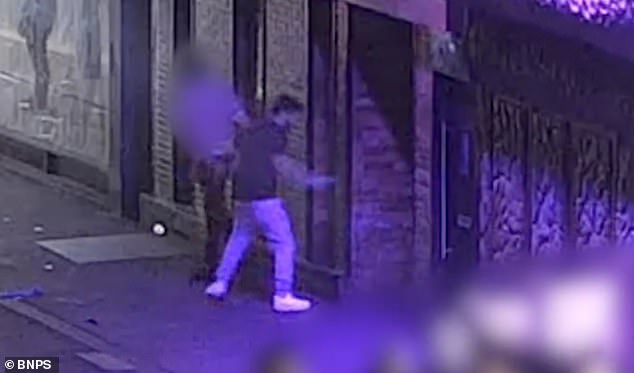 Turkish asylum seeker Halil Dal, 30 was spared jail after drunkenly stabbing a man with a broken bottle in a Bournemouth nightclub (pictured, the incident)