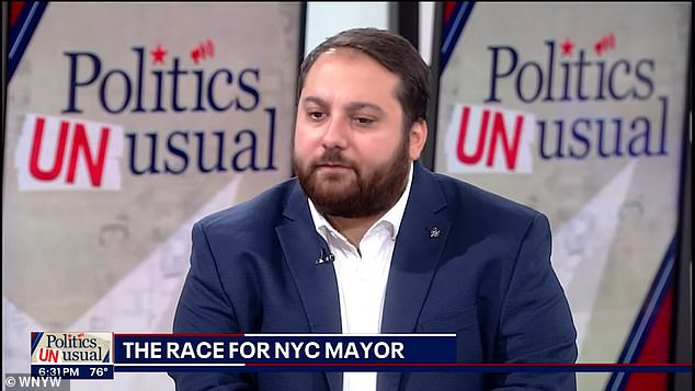 Assembly member Mike Reilly fired his chief of staff Peter Giunta (pictured) after he was accused of being an active participant in the chat. Giunta allegedly wrote 'I love Hitler' and 'everyone that votes no is going to the gas chamber' in the private messages