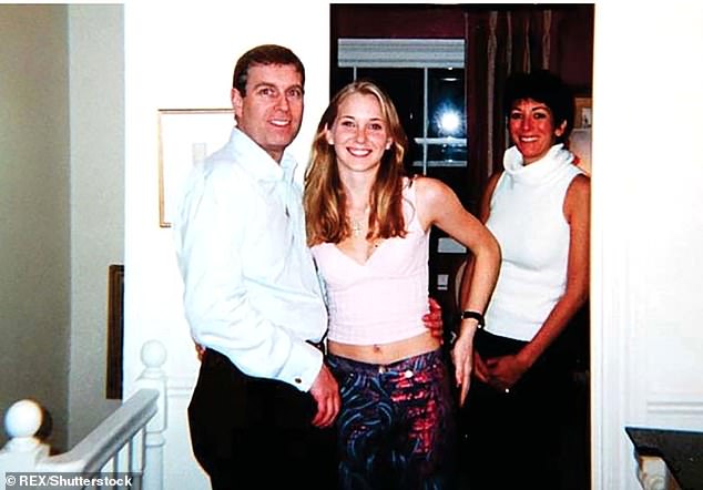 Prince Andrew is pictured embracing a 17-year-old Virginia Giuffre at Ghislaine Maxwell's house in London in 2001