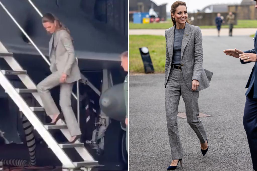 Kate Middleton fans 'in awe' after royal effortlessly walks backwards in heels