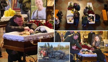 Ukrainians mourn reporter, cameraman killed during Russian drone strike