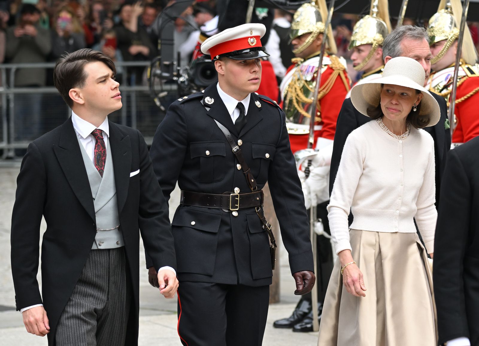 Samuel his brother Arthur Chatto and Lady Sarah Chatto attend the National Service of Thanksgiving at St Paul's...