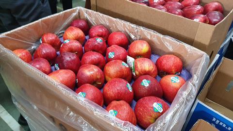 Turkish apples in India