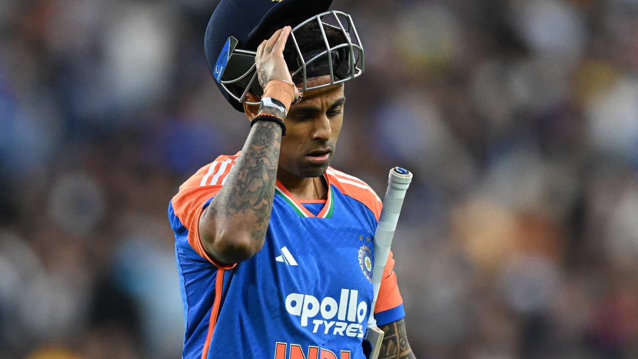 Suryakumar Yadav India T20I 2025 out MCG AP Suryakumar Yadav India T20I 2025 out MCG AP