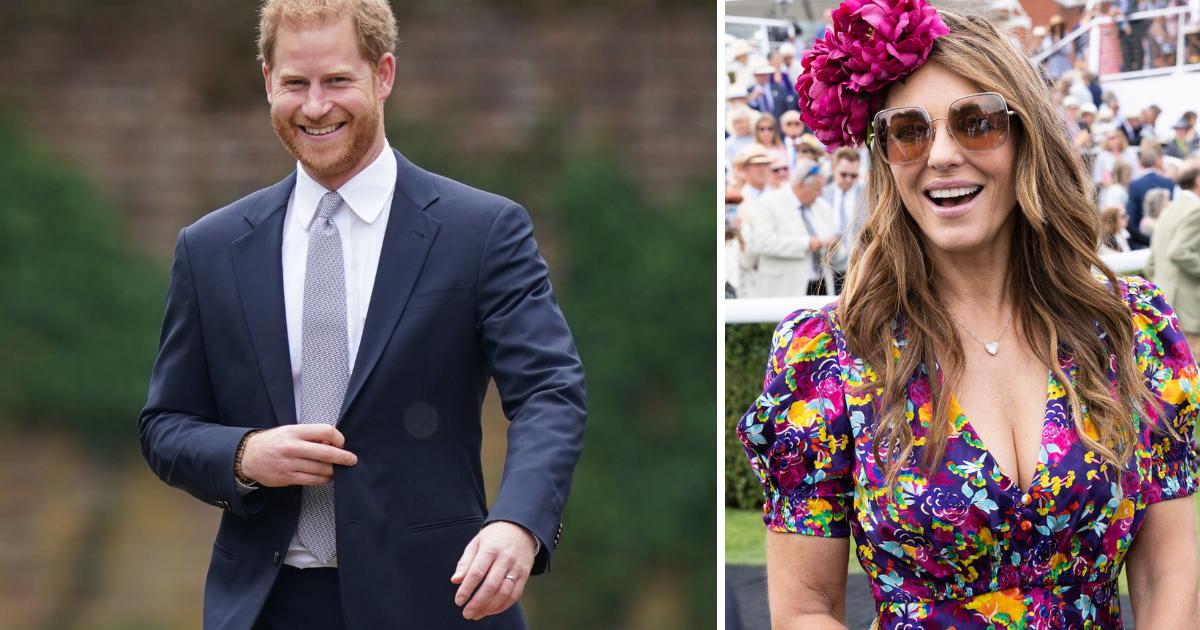 Model Liz Hurley denies taking Prince Harry's virginity