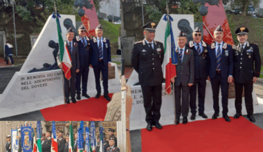 Prosegue in tutta Italia l'innalzamento di monumenti ai carabinieri caduti nell'adempimento del proprio dovere