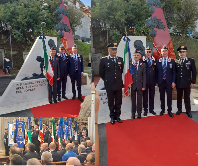 Prosegue in tutta Italia l'innalzamento di monumenti ai carabinieri caduti nell'adempimento del proprio dovere