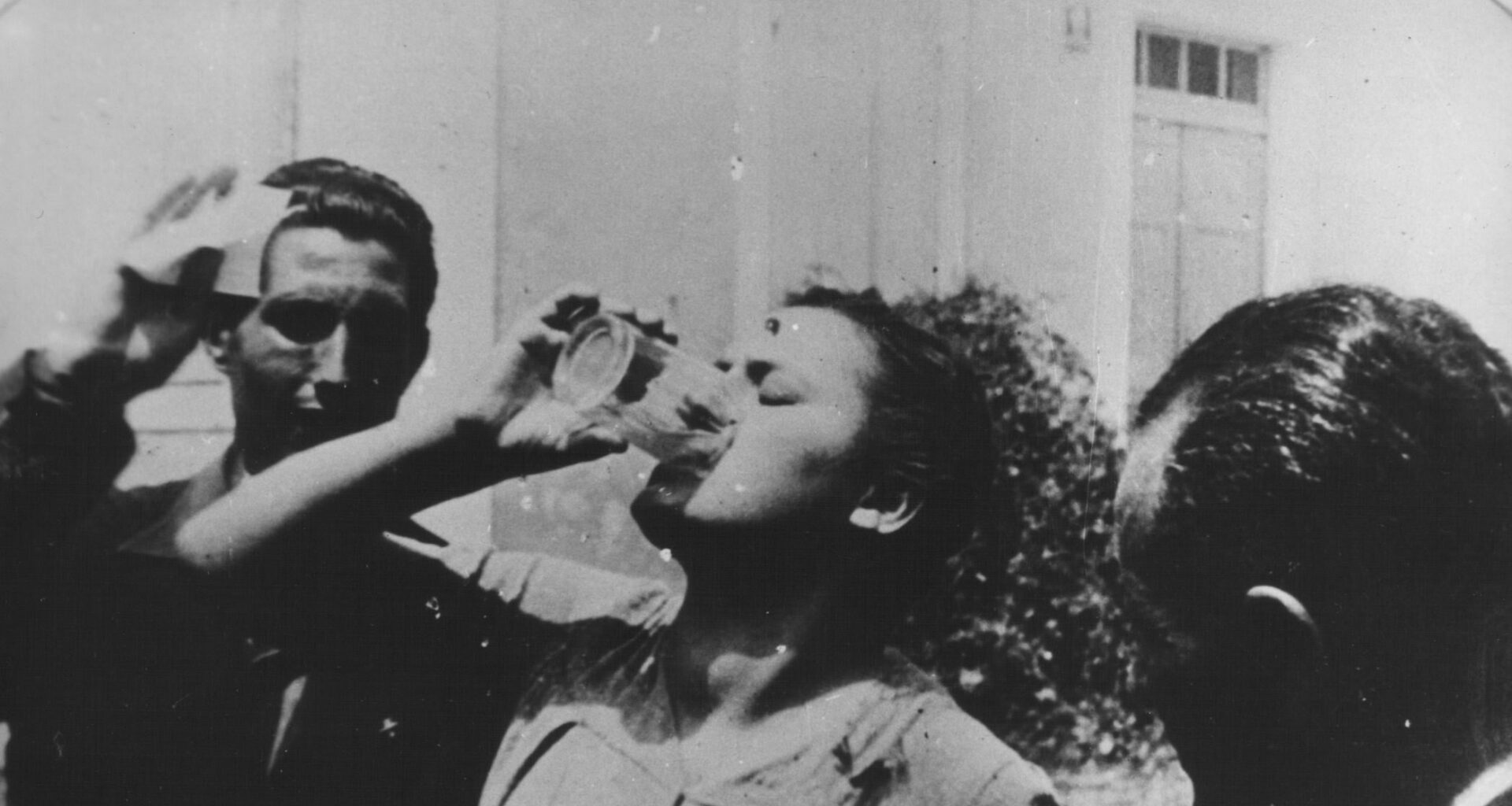 Danica Dabović being forced to drink castor oil, Montenegro 1942