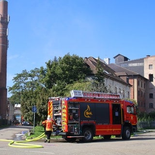 Feuer in der Rubin-Mühle in Gengenbach
