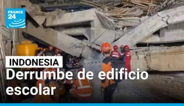 Indonesia: derrumbe de edificio escolar deja varios muertos y decenas de desaparecidos en Java