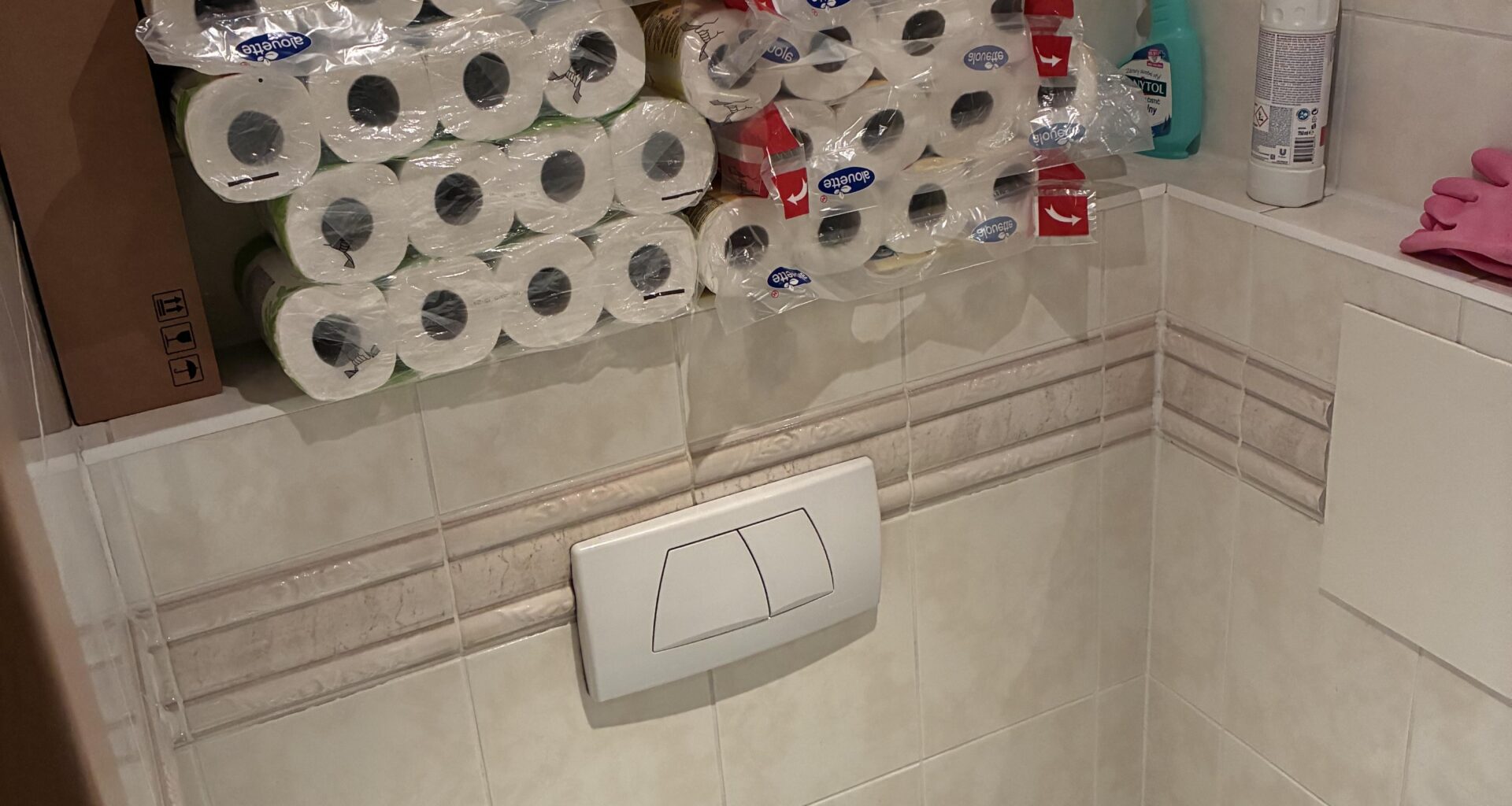 Včera tu někdo říkal, že před výplatou nemá na toaleťák ... moje situace doma a to ani nejsem ajťák