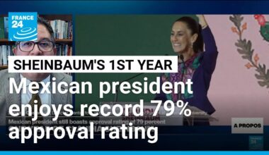 Mexico's Sheinbaum sees record approval rating as she celebrates one year in office • FRANCE 24
