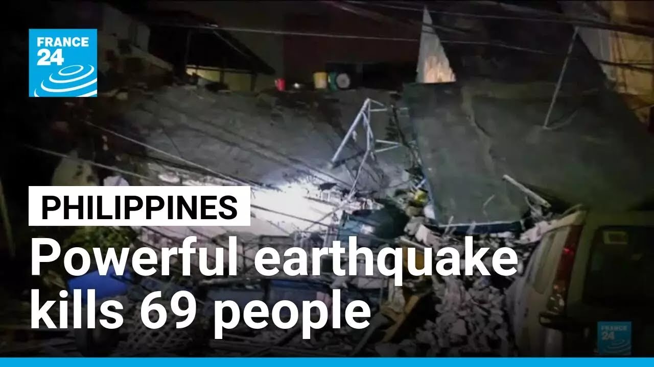 At least 69 people killed in a powerful earthquake that hit the Philippines • FRANCE 24 English