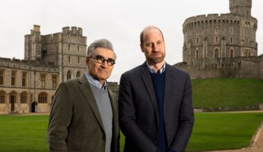 Eugene Levy and Prince William. Pic: Apple TV+