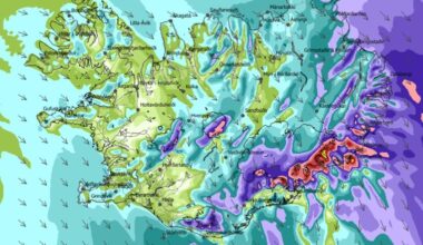 Low-pressure system Amy nears Iceland