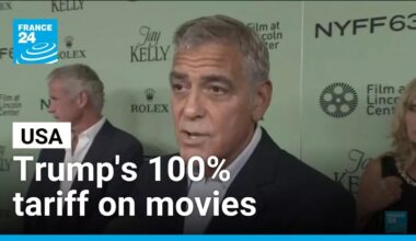George Clooney reacts to Donald Trump's 100% tariff on foreign movies • FRANCE 24 English