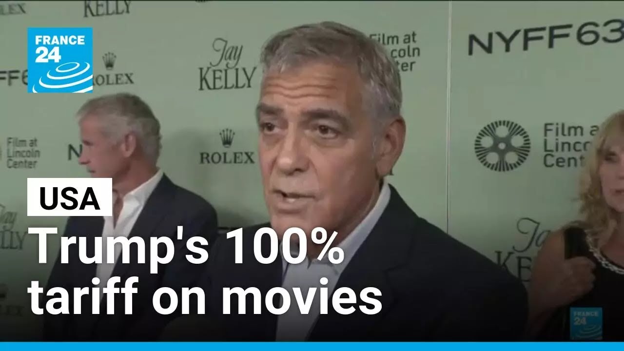 George Clooney reacts to Donald Trump's 100% tariff on foreign movies • FRANCE 24 English