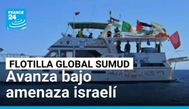 Flotilla Global Sumud avanza hacia Gaza bajo amenaza de interceptación israelí