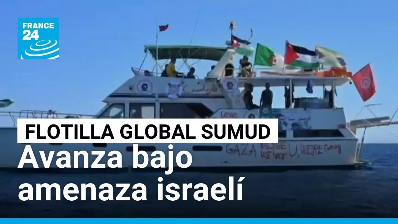 Flotilla Global Sumud avanza hacia Gaza bajo amenaza de interceptación israelí