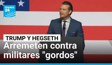 Donald Trump y Pete Hegseth arremeten contra militares "gordos", mujeres y cultura 'woke'