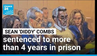 Music mogul Sean 'Diddy' Combs sentenced to over 4 years in prostitution case • FRANCE 24 English