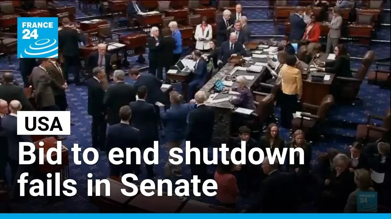 Government funding vote fails again in US Senate • FRANCE 24 English