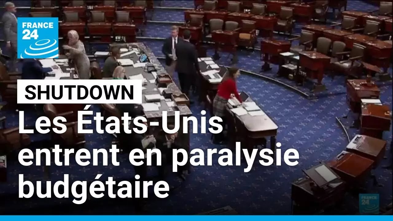 Les États-Unis entrent en paralysie budgétaire, sans issue visible à court terme • FRANCE 24