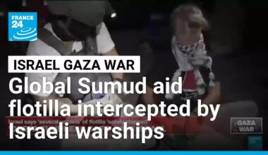 Gaza aid flotilla says Israeli warships 'intercepted' boats • FRANCE 24 English
