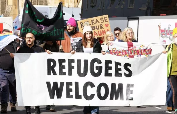 Demonstrations and counter demonstrations over the housing of asylum seekers in hotels in Gloucestershire