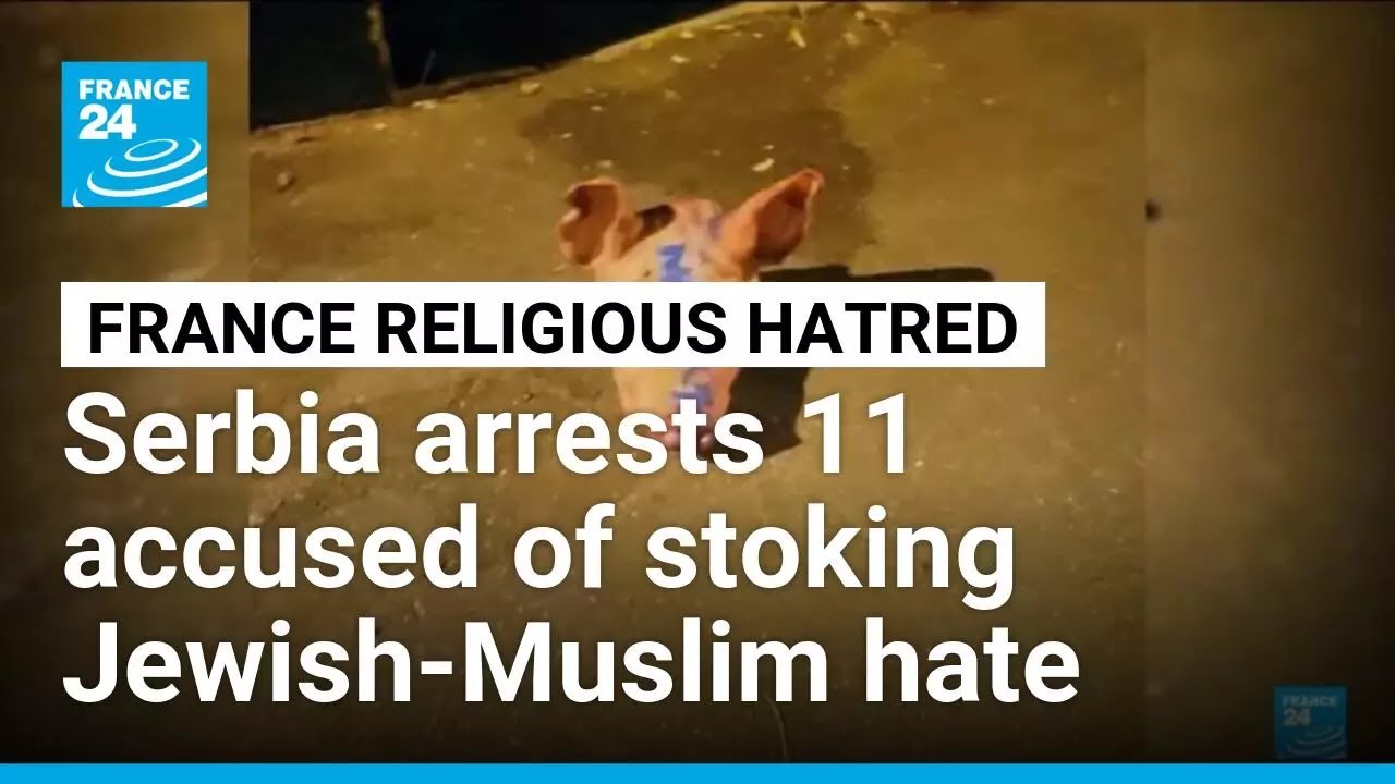 Serbia arrests 11 accused of stirring Jewish-Muslim hate in France, Germany • FRANCE 24 English