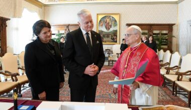 Pope Leo meets with President of Lithuania