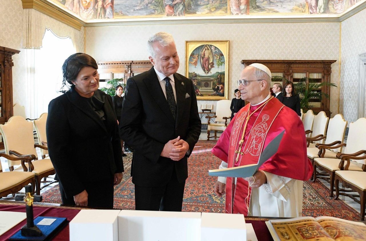 Pope Leo meets with President of Lithuania