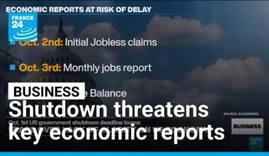 US government shutdown looms, potentially delaying key economic reports • FRANCE 24 English
