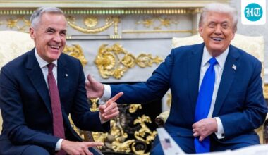 ‘Merger with the US’: Trump repeats ‘51st US state’ quip in meeting with Canada PM Mark Carney | Watch