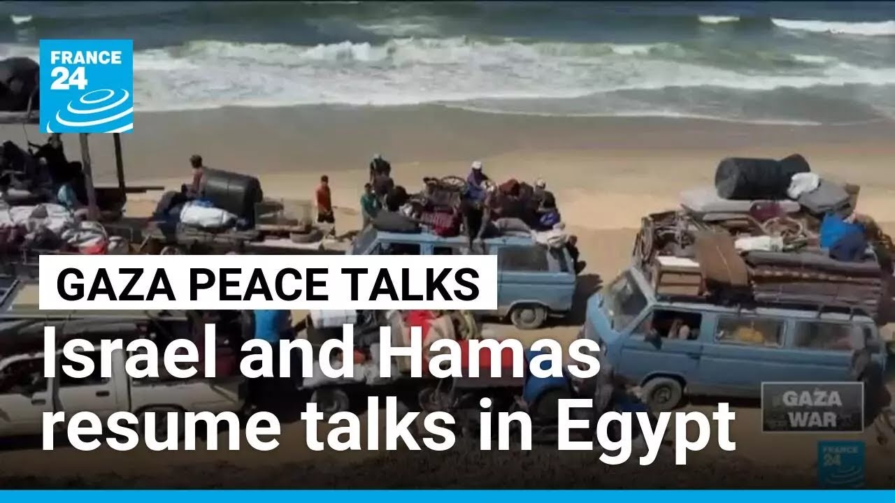Israel and Hamas resume Gaza ceasefire talks in Egypt • FRANCE 24 English