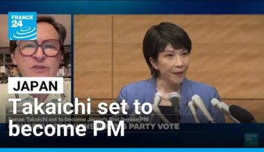 Japan’s ruling party elects Sanae Takaichi as new leader, likely to become first female PM