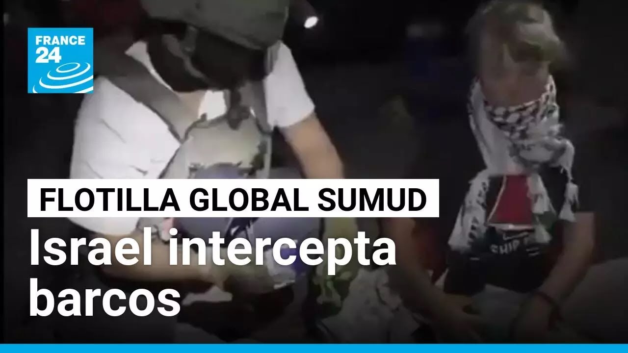 Israel intercepta barcos de la Flotilla Global Sumud • FRANCE 24 Español