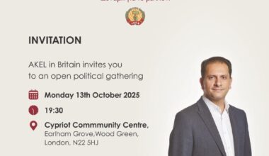 AKEL in Britain invites you to an open political gathering