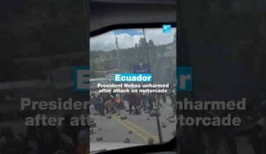 🇪🇨 Ecuador: President Noboa unharmed after attack on motorcade • FRANCE 24 English