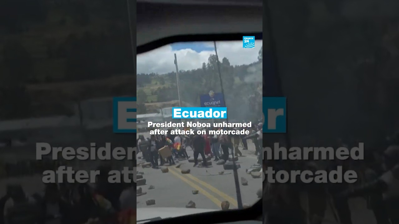 🇪🇨 Ecuador: President Noboa unharmed after attack on motorcade • FRANCE 24 English